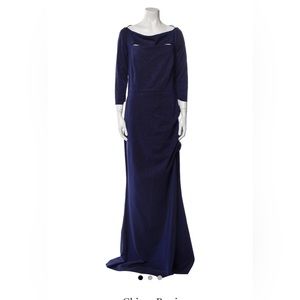 Chiara Boni La Petite Robe Kate Slit-Detail Boatneck Gown
